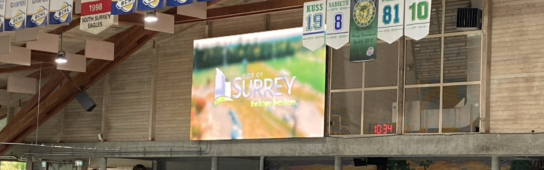 New Digital Display at South Surrey Arena Enhances Spectator Experience