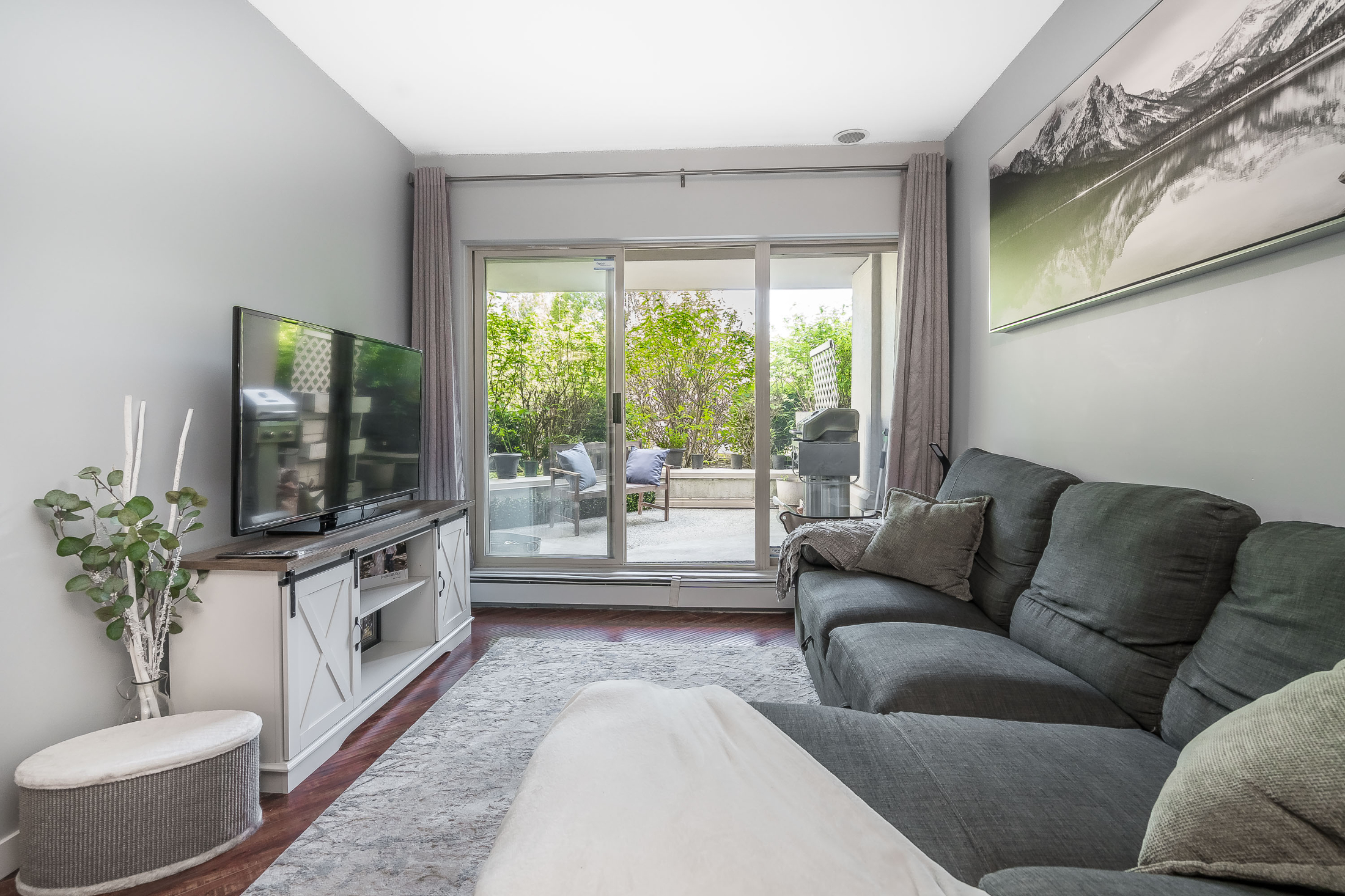 Ground-level condo unit at Parkview Place, 2109 Rowland Street, Port Coquitlam