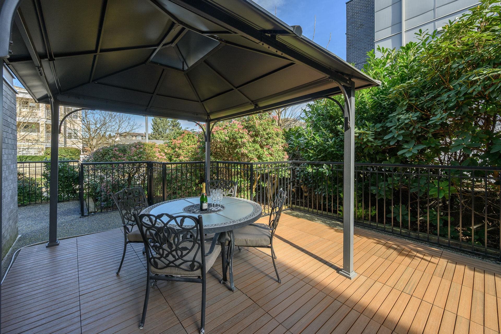 Coquitlam River trail and green space near Central Port Coquitlam condos