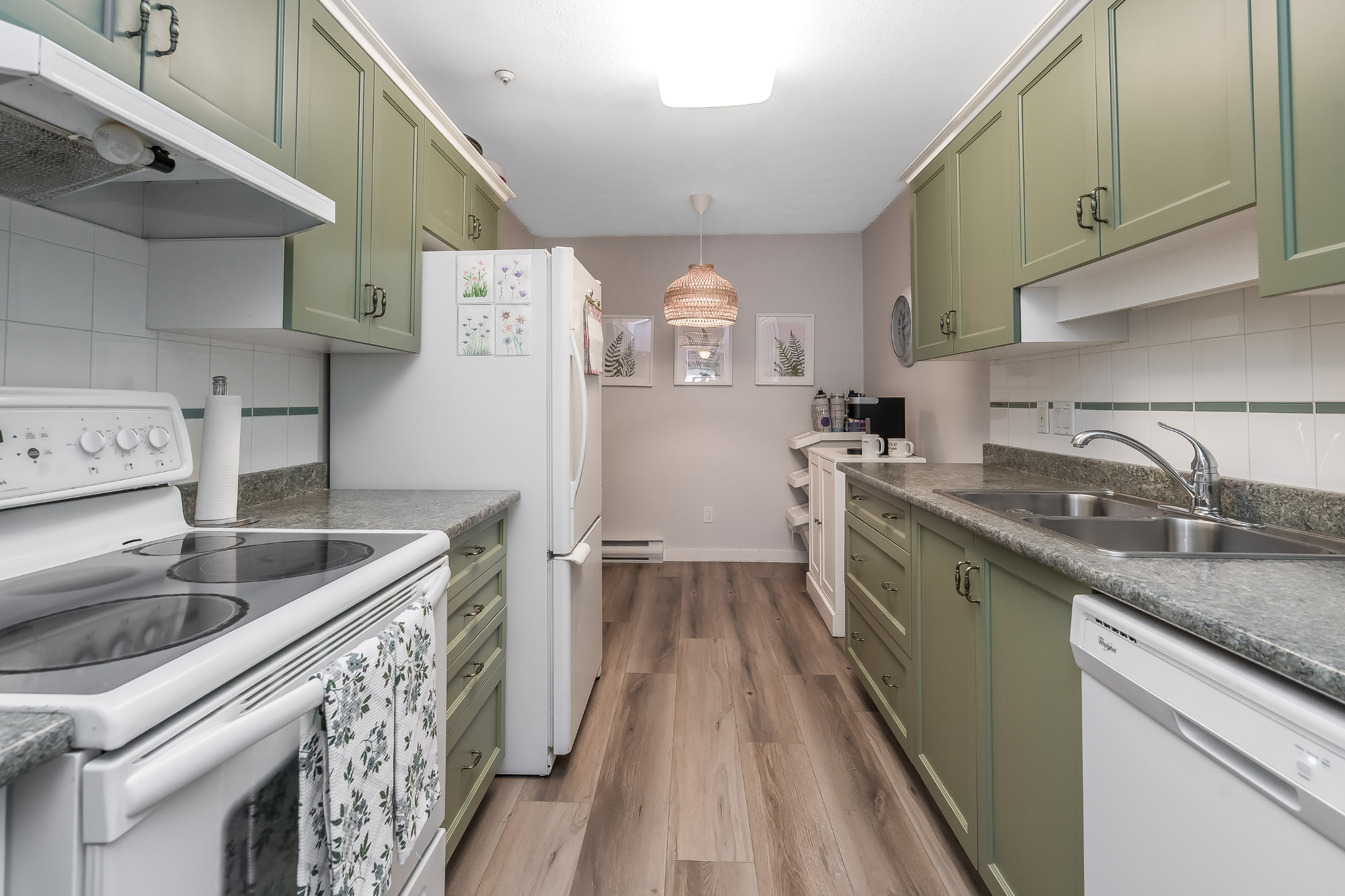 Bright open-concept living area, 311-9018 208 Street Langley condo