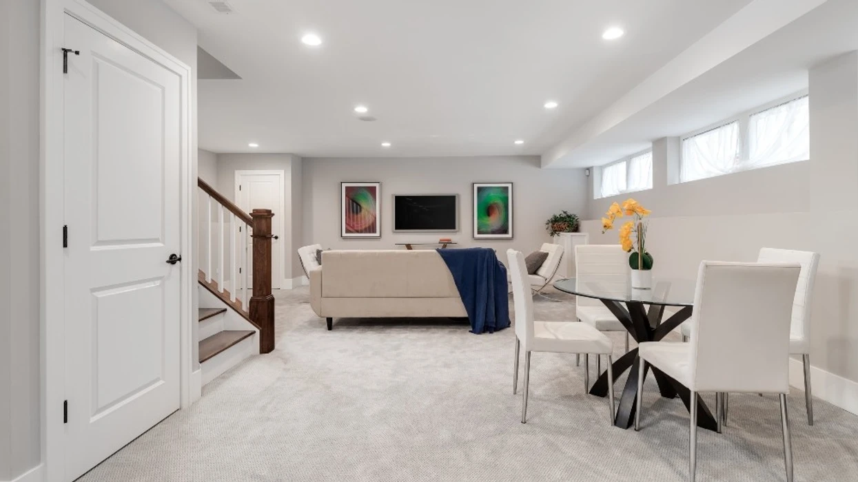 Basement living room of Langley home – BC secondary suite program update