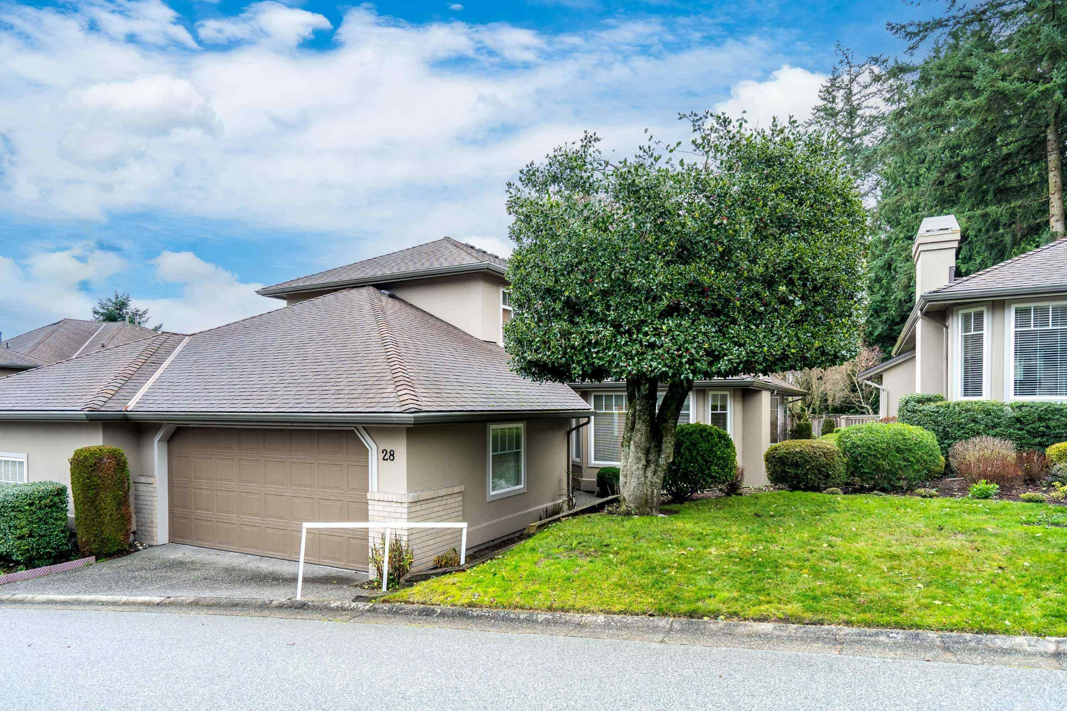 Outdoor area of a residential home in the South Surrey neighbourhood.