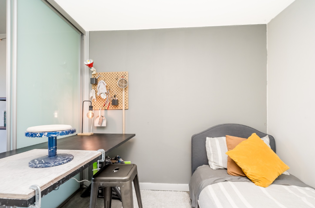 Bedroom of Cordova condo – Vancouver listing